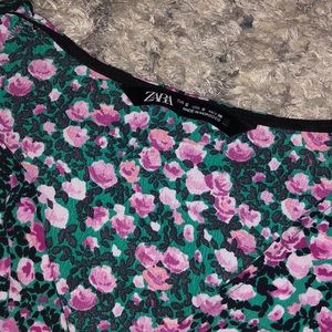 Zara floral floral dress